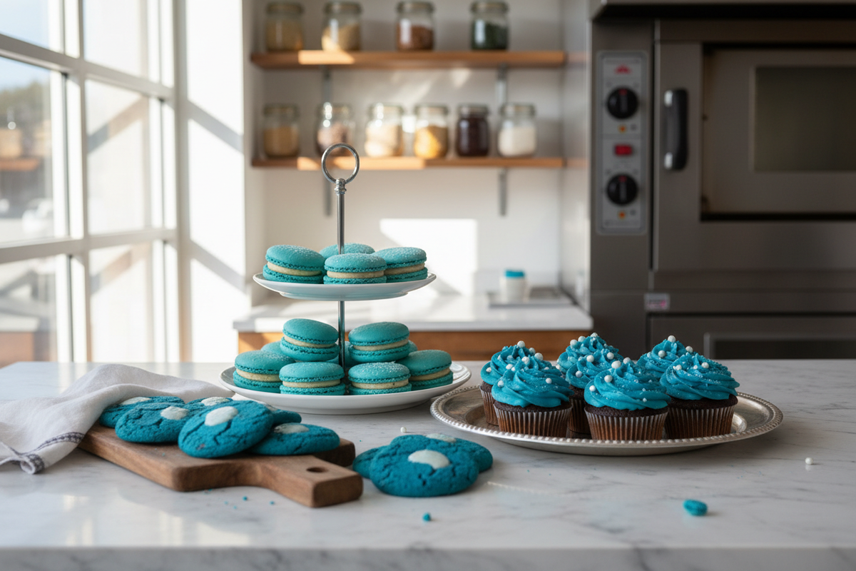 Bakery Blue Pastries