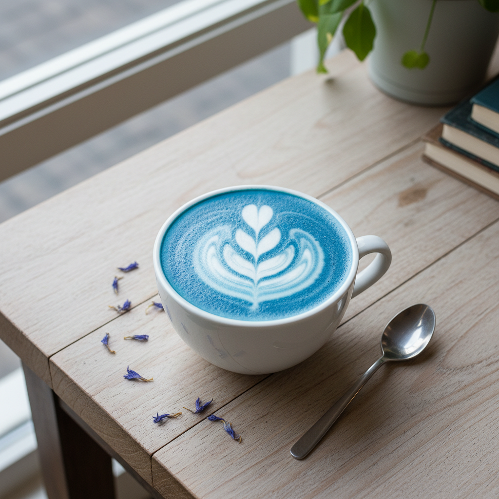 Blue Latte Coffee